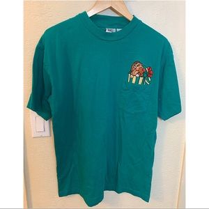 Disney Christmas vintage lady and tramp tee sz L